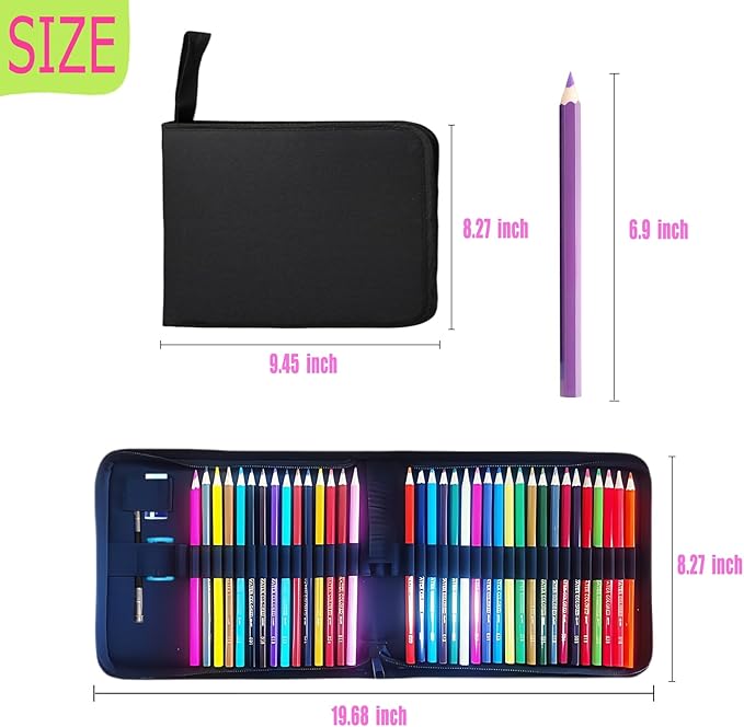 Premium Colored Pencils Set - Artist-Grade, Soft Oil-based Colored Pencils for Vibrant Drawing, Coloring & Sketching, Perfect for Artists, Beginners & Adults (36 pcs)