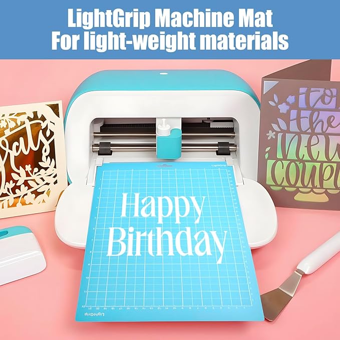 6 Pack Cutting Mat for Cricut Joy Xtra, 8.5x12in Adhesive Cutting mats for Craft, 2 Light Grip, 2 Standard Grip, 2 Strong Grip, Reusable Variety Craft Cutting Mats for Cricut Accessories