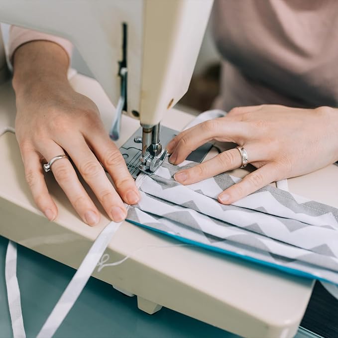 MECCANIXITY 3/4 Inch Single Fold Bias Tape Cotton Continuous Bulk Bias Tape for Sewing, Seaming Quilting Hemming Binding Crafts (Orange 25 Yards)