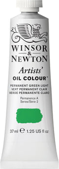 Winsor & Newton Artists' Oil Color, 37ml (1.25 oz) Tube, Permanent Green Light