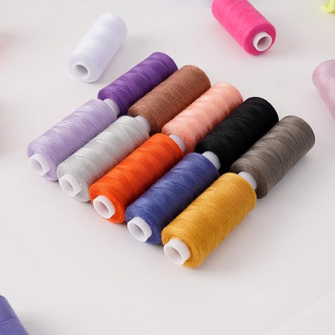 88 Spools of Hand Quilting Thread,Sewing Threads Kits,400 Yards Each Spool,Quilting Thread,All Purpose Sewing Thread,for Sewing Machine and Hand Sewing,140S/2,Tex 27,40 wt.