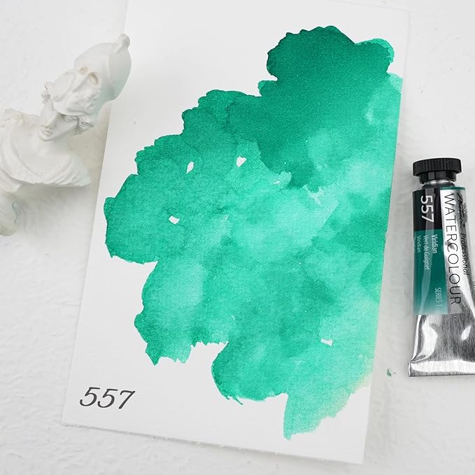 PHOENIX Professional Watercolor Paint Single Tube - 0.47 Fl Oz / 14ml - Viridian