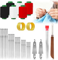 37PCS Sewing Tool Set, Steel Sewing Needle Kit, Threader and Needle Repair Kit, Portable DIY Sewing Tool Set for Beginners and Professional Crafters