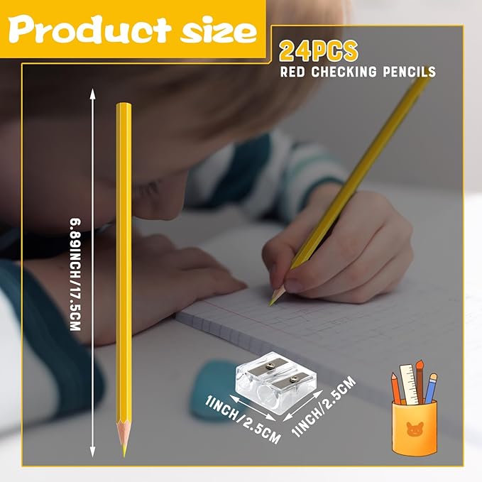 24 PCS Yellow Colored Pencils, Pre-sharpened Professional Wooden Art Pencils Set for Artists Painting | Premium Drawing Sketching Supplies (Yellow)