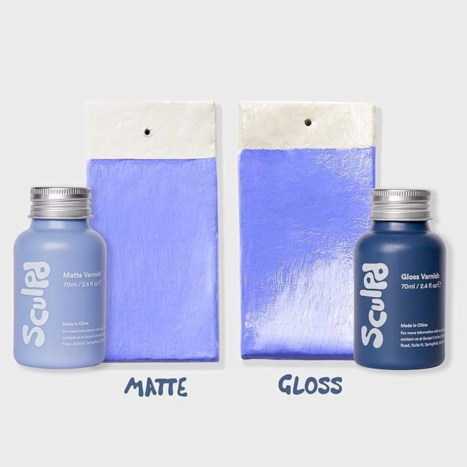 Sculpd 120 ml Air Dry Clay Glaze - Gloss, Scratch Resistant and Waterproof Gloss Varnish