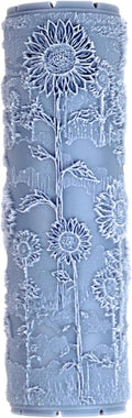 Sunflower Fields Clay Texture Roller (4") - Seamless Meadow Set #01 - Embossing Pattern Roller for Polymer & Ceramic Clay, Pottery & Crafts