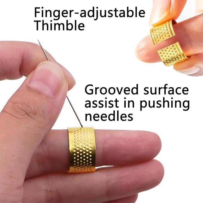 37 Pcs Big Eye Steel Sewing Needles Kit, Stainless Steel Needles for Hand Sewing, Christmas Gifts for Women, Mom, Grandma & Teen Girls