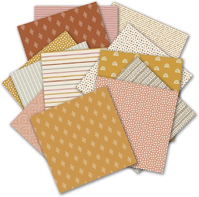 12x12 Scrapbook Paper Pads 24 Sheets Double-Sided Decorative Craft Paper, MIATTCLD Vintage Cardstock Papers Colored Patterned Papers Pack