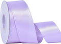 YAMA Light Purple Double Faced Satin Ribbon 1 1/2 Inch 25 Yards Lavender Ribbon for Crafts Bows Flower Bouquet Wedding Home Decor Gift Wrapping