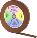 Mandala Crafts Wide 3/4 Inch Brown Elastic Bands Spool for Pants Waistbands Sewing and DIY Crafts, 50 YD Stretchy Flat Fabric Strap Knit Elastic Band for Wig