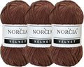 Soft Velvet Yarn Chenille for Crocheting Super Bulky 3x100g (3x74.3 yds) Baby Blanket Yarn for Knitting Amigurumi