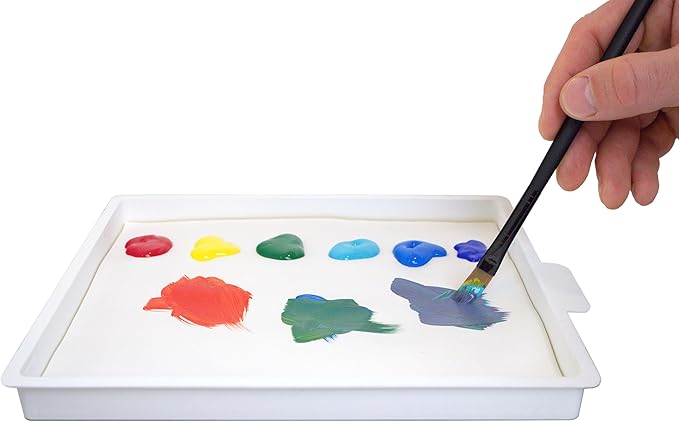 Masterson Sta-Wet Handy Palette Bundled Set, 8.5in x 7in Airtight Wet Painting Palette, with 30 Acrylic Paper Refill Sheets and 3 Sponge Refill Pack, Keeps Wet Paint Fresh for Days, Made in USA