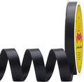 Double Face Black Satin Ribbon 1/2 inch X 50 Yards Polyester Black Ribbon for Gift Wrapping Very Suitable for Weddings Party Invitation Decorations and More