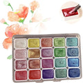 Color Shifting Watercolor Paint, Metallic Watercolor Paints Shifting Watercolor Painting Set, Shimmer Watercolor Paints Pearlescent Watercolor Paint Set (A_Small 20 Colors)
