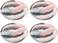 Chunky Yarn for Hand Knitting, No7 Thick Yarn, 250Grams 32Yards, Pack of 4, Perfect for Knitters and Crafters (Kitten)