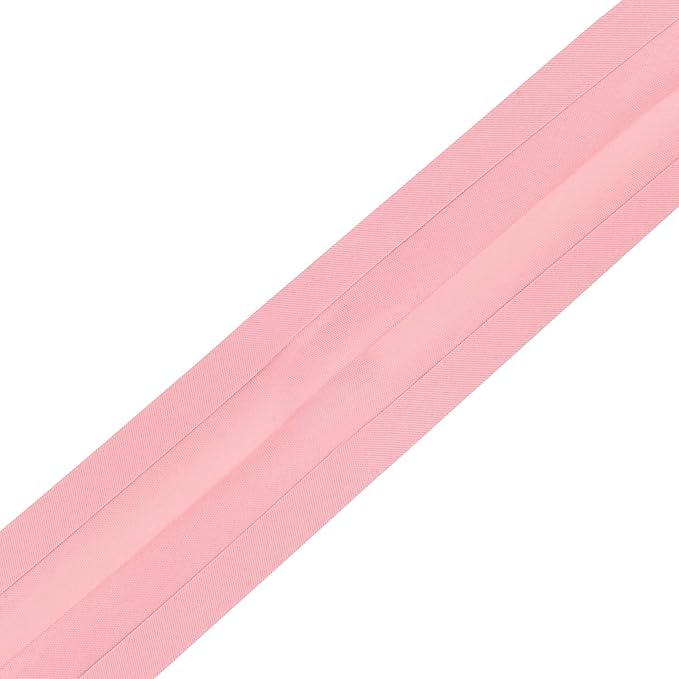 Mandala Crafts 55 Yards 1 Inch Blush Double Fold Bias Tape for Sewing - Bias Binding Tape for Quilting Binding, Hemming, Seam, and Fabric Piping