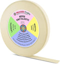 Mandala Crafts Wide 3/4 Inch Beige Elastic Bands Spool for Pants Waistbands Sewing and DIY Crafts, 50 YD Stretchy Flat Fabric Strap Knit Elastic Band for Wig