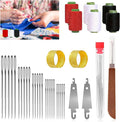 37PCS Sewing Tool Set, 2026 New Stainless Big Eye Steel Sewing Needles Kit - 5 Size Sharp Hand Sewing & Quilting Needles Set with Case | Extra Long,Thin & Easy Threading for DIY, Crafting, Embroidery
