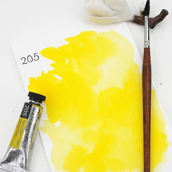 PHOENIX Professional Watercolor Paint Single Tube - 0.47 Fl Oz / 14ml - Phoenix Lemon