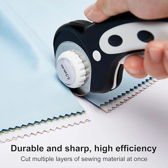 10 Packs 45mm Rotary Cutter Blades 45mm Quilting supplies Rotary Cutter Blades for fabric by SSPONT, compatible with OLFA,Fiskars,Mr.Pen,DAFA,Truecut etc. Sewing Arts Crafts, Sharp and Durable