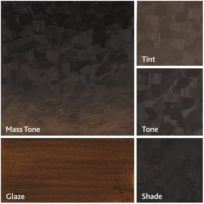 Tusc & Pine Artist Oil Paint - Burnt Umber Cool, 40 ml, Non-Yellowing, Rich & Creamy Consistency, Maximum Pigment Load, Small Batch Milled Oil Paints Made in the USA for Professional Artists