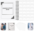15 Sheets 360 PCS White Acid-Free Photo Corners Notebook, Self-Adhesive Photo Corners for DIY Photo Album Journal, Photo Corner Stickers for Trip Journal Memory Book