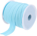 MECCANIXITY 3/4 Inch Single Fold Bias Tape Cotton Continuous Bulk Bias Tape for Sewing, Seaming Quilting Hemming Binding Crafts (Light Blue 25 Yards)