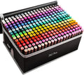 Alcohol Markers Set - 262 Colors, Dual Tip Permanent Sketch Markers with Organizing Case for Kids & Adults
