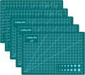 Cutting Mat 8in6in Self Healing Cutting Mat Size Double Sided 5-Ply Rotary Sewing mat for Crafts Fabric Quilting Hobby Art Clay Precision Scrapbooking Project, A5, Green 5PCS