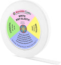 Mandala Crafts Wide 3/4 Inch White Elastic Bands Spool for Pants Waistbands Sewing and DIY Crafts, 50 YD Stretchy Flat Fabric Strap Knit Elastic Band for Wig