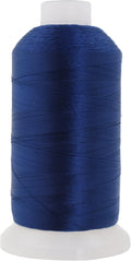 Mandala Crafts Navy Blue Heavy Duty Thread - 1500 Yds Tex 90 Bonded Polyester Threads for Sewing Drapery, Jeans, Leather, Hair, Outdoor Marine Upholstery