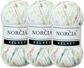 Soft Velvet Yarn Chenille Yarn for Crocheting Super Bulky 3x100g (3x74.3 yds) Baby Blanket Yarn for Knitting Amigurumi Yarn for Crochet Weaving Craft