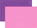 Headley Tools Thickened 24 x 36 Inch Self Healing Sewing Cutting Mat, A1 Rotary Cutting Sewing Mat for Crafts, Double Sided 5-Ply Table Cutting Board for Fabric Quilting Leather Hobby, (Pink/Purple)