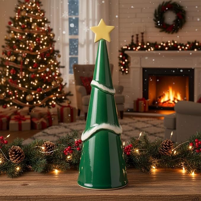 3 Size Exclusive Cone Pottery Molds for DIY Christmas Tree, 4.1'' x 12'', 3.8'' x 9.8'', 3.2'' x 8.6'' Removable Handle & Non-Warping Plastic, Shaping Tool for Art Making