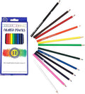 Color Swell Colored Pencil Pack 12 Count Assorted Vibrant Pre-Sharpened Colors Perfect for Kids, Teachers, Classrooms, and All Ages