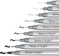 Gift Boutique Black Micro-Pen Fineliner Pigment Pens, Set of 9 Archival Ink Waterproof Brush & Calligraphy Tip Nibs For Art Technical Drawing Sketching Calligraphy Illustration Journaling Scrapbooking