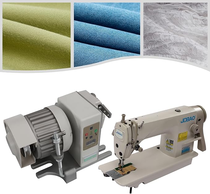 Industrial Sewing Machine, Heavy Duty Automatic Threading Sewing Machine 3500 S.P.M Upholstery Sewing Machine with Servo Motor For Vinyl Synthetic Materials, And Coatings (A set)