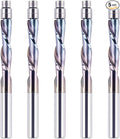SpeTool 5PCS TAC Coated Flush Trim Router Bit 1/4 Shank, Down Cut Pattern Template Flush Cut Router Bit for Trimming Woodworking