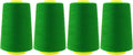 Mandala Crafts 4 Pack of Serger Threads Cones Spools - 40S/2 24000 Yards Polyester Dark Green Threads for Sergers Machine and Overlock Quilting Sewing Machine