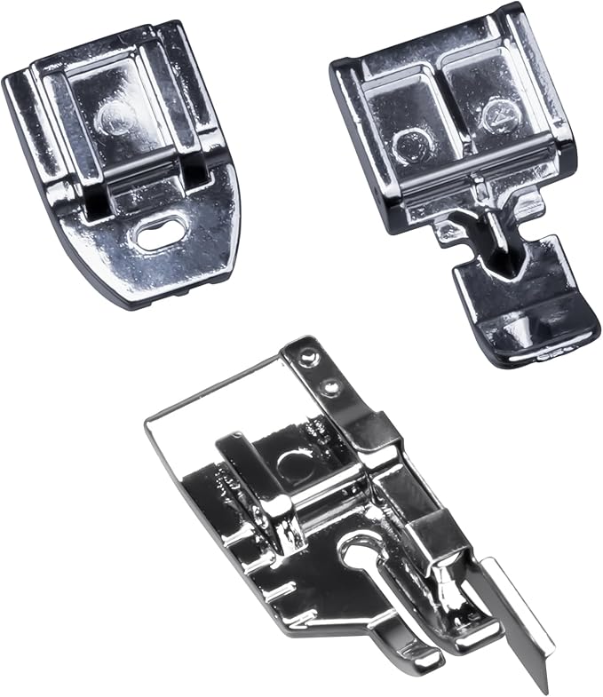 Zipper Foot and Invisible Zipper Foot 1/4" Quilting Patchwork Presser Foot for All Low Shank Snap-On Singer, Brother, Babylock, Euro-Pro, Janome,More Sewing Machines (Set5-Zipper Feet)