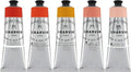Charvin Fine Artists' Oil Paints - Elite Artists' Oils from The French Riviera for Painting, Classrooms, Plein Aire, & More! - [Orangey Colors - 150 mL Set of 5]