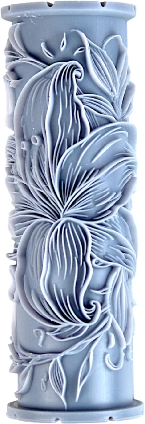 Lily Clay Texture Roller (4") - Flower Set #01 - Embossing Pattern Roller for Polymer & Ceramic Clay, Pottery & Crafts