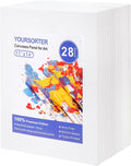 Canvases for Painting 28 Pack, 11x14 inch Blank Painting Canvas Boards, Primed Acid-Free 100% Cotton Canvas Panels for Acrylic Oil Tempera Watercolor Paints, Art Supplies