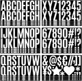 400 Pcs 24 Sheets Large Letter Stickers 2.5 Inches White Alphabet Number Self Adhesive Sticker for Bulletin Board, Classrooms, Mailbox, Scrapbooking, Poster Board, Wall Vinyl Stick On