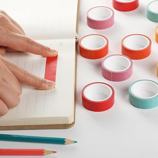 Mr. Pen Washi Tape Set, 10 Rolls, Summer Design, Decorative Tape, Washi Tapes, Scrapbook Tape, Craft Tape