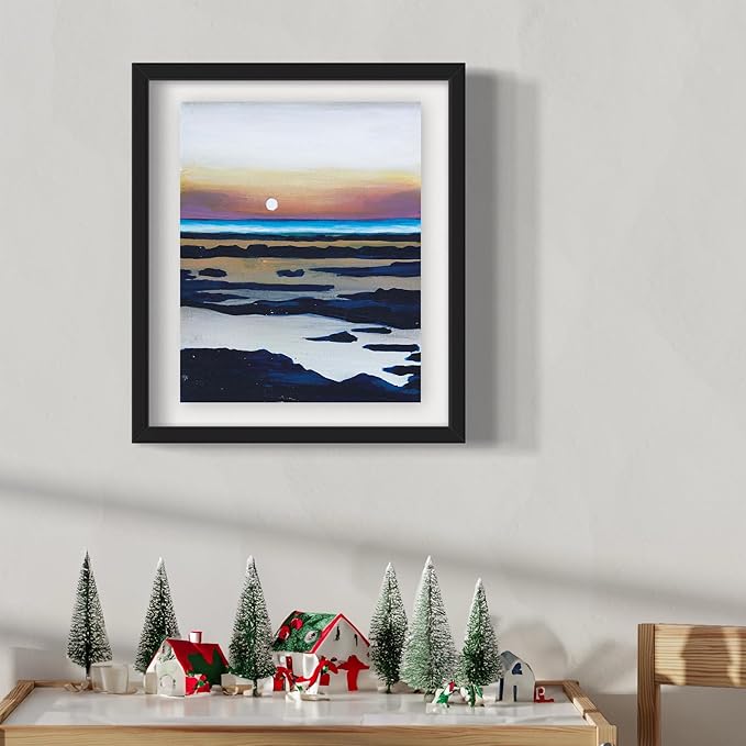 Painting4Real DIY Art Painting Kit for Adults – Learn to Paint Rocky Coastline with Video Tutorials – 9 Pieces Acrylic Paint Set for Adults –Perfect Christmas Crafts & Holiday Gifts for Art Lovers