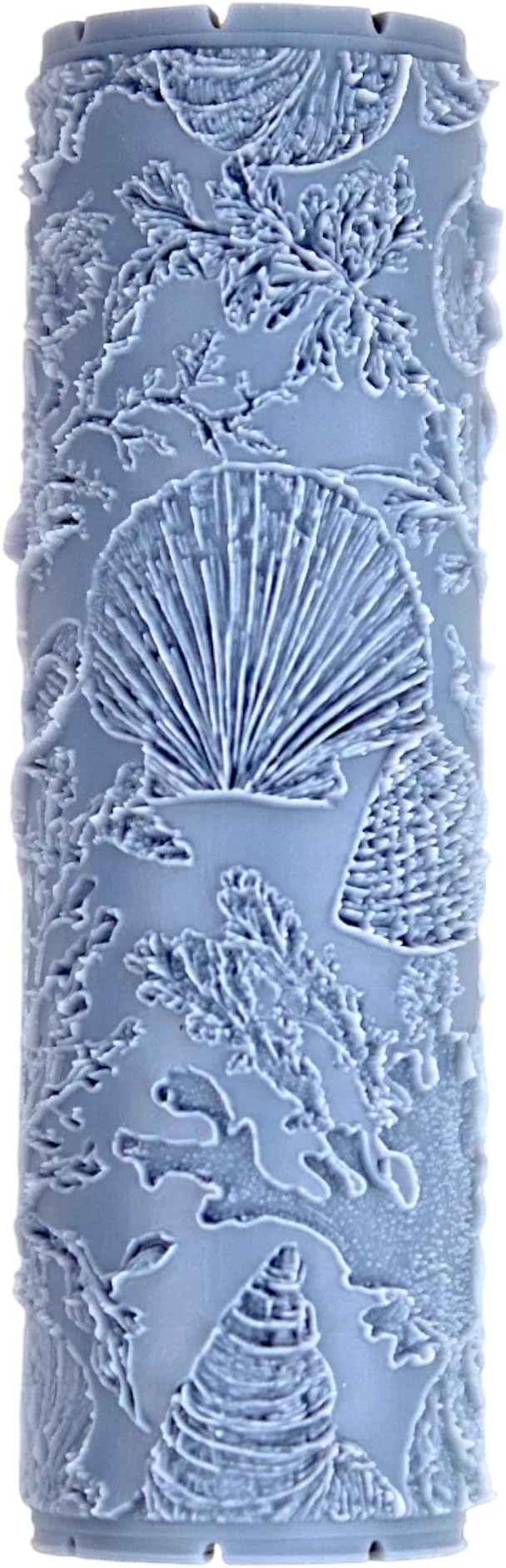 Shellscape Study Clay Texture Roller (4") - Seamless Ocean Set #01 - Embossing Pattern Roller for Polymer & Ceramic Clay, Pottery & Crafts