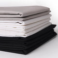 18 * 21inch Cotton Fabric Premium,11 Options Solids, 10PCS Solid Precut Fabric Pure Quilting Fat Quarter Bundles Patchwork for Sewing DIY Craft (Black White Grey)