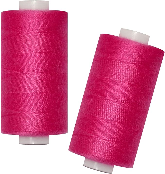 All Purpose Sewing Thread-2 Spools of Hand Polyester Sewing Thread for Sewing Machine for Hand and Machine Sewing(Dark Dusty Rose, 2 spools)