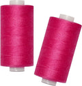 All Purpose Sewing Thread-2 Spools of Hand Polyester Sewing Thread for Sewing Machine for Hand and Machine Sewing(Dark Dusty Rose, 2 spools)